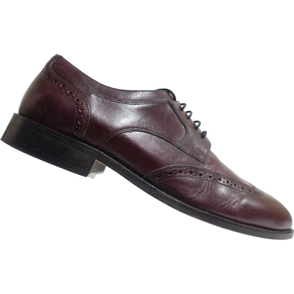 JOHNSTON & MURPHY Men Leather Wingtip 10M-US/9UK/43EU Derby Dress Shoe Oxfords main image 9